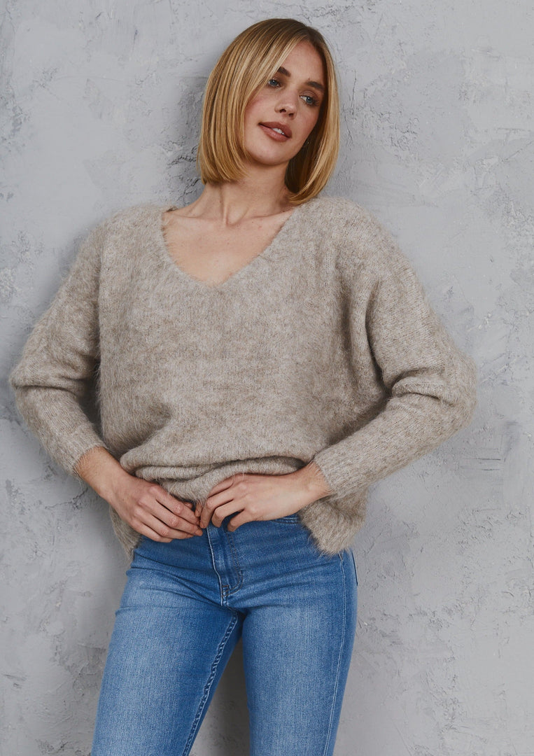Elora Alpaca Knit Beige