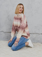 Load image into Gallery viewer, Freyer Ombre Knit  Taupe &amp; Bone
