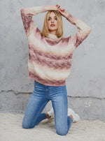 Load image into Gallery viewer, Freyer Ombre Knit  Taupe &amp; Bone

