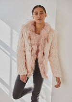 Load image into Gallery viewer, Lady Luxe Furs Jacket Blush Pink
