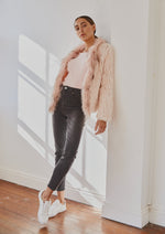 Load image into Gallery viewer, Lady Luxe Furs Jacket Blush Pink
