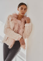 Load image into Gallery viewer, Lady Luxe Furs Jacket Blush Pink
