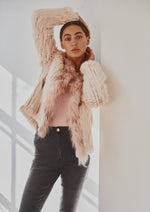 Load image into Gallery viewer, Lady Luxe Furs Jacket Blush Pink
