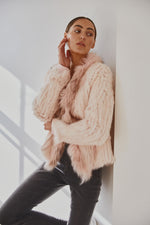 Load image into Gallery viewer, Lady Luxe Furs Jacket Blush Pink
