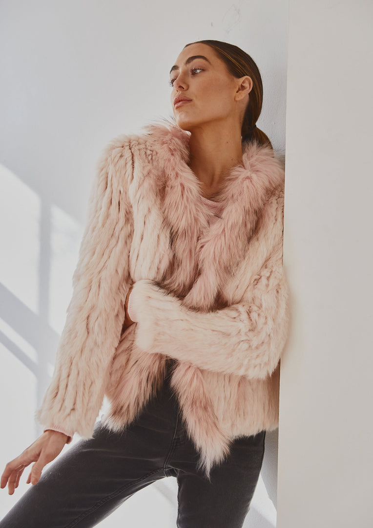 Lady Luxe Furs Jacket Blush Pink