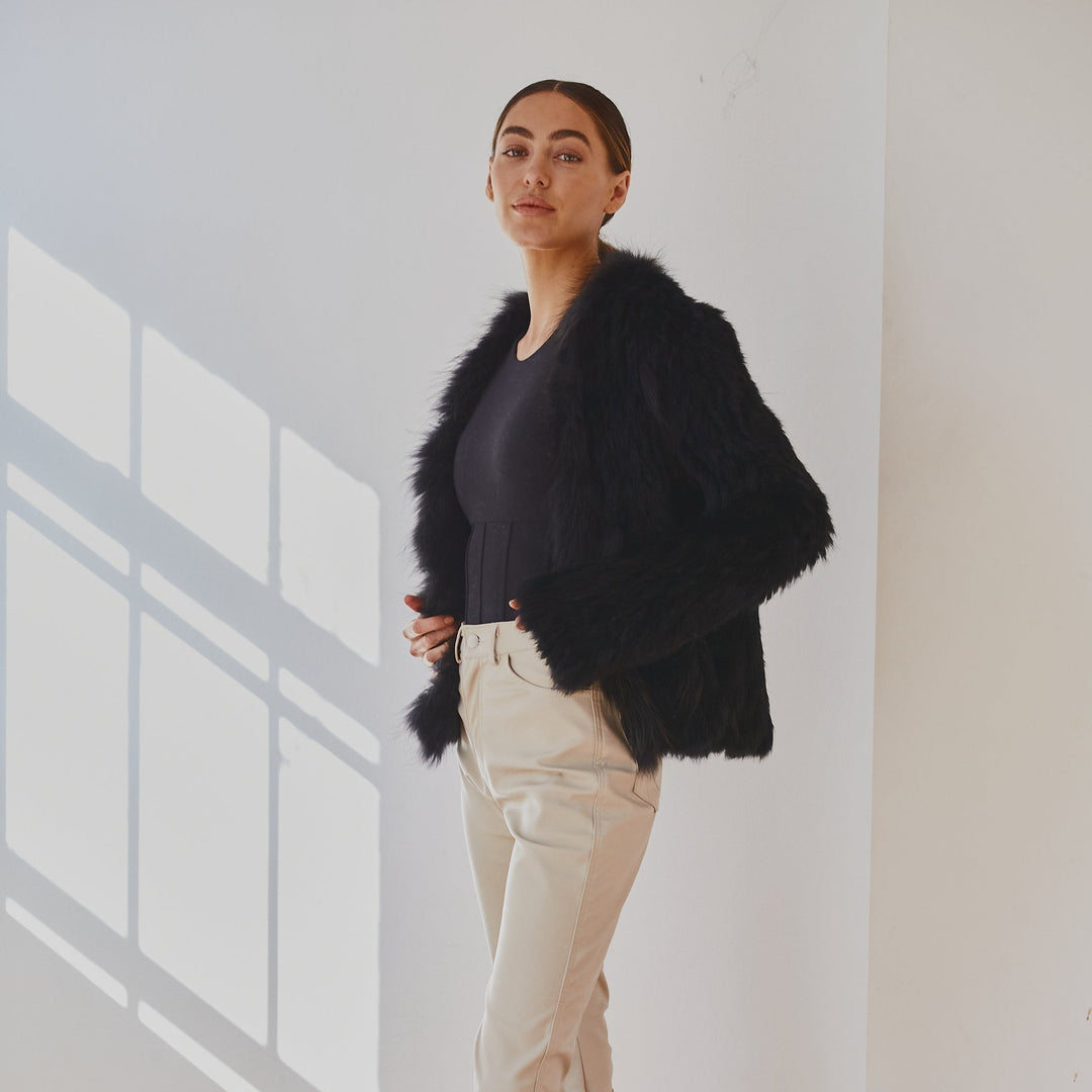 Lady Luxe Furs Jacket  Black