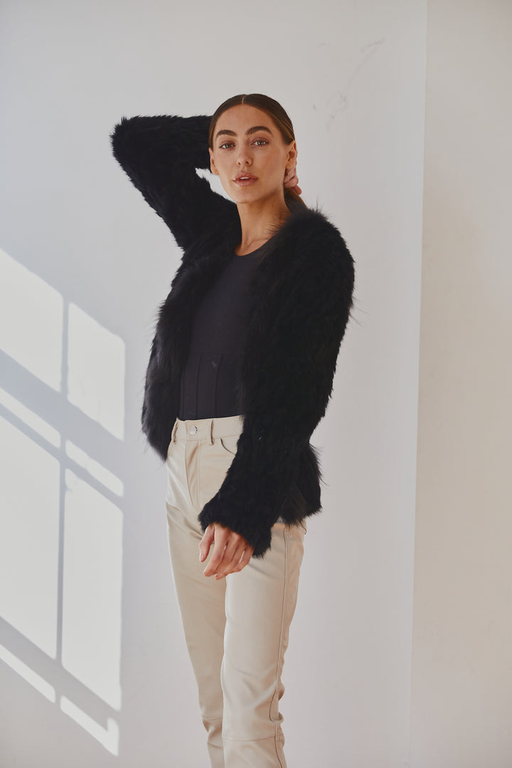 Lady Luxe Furs Jacket  Black