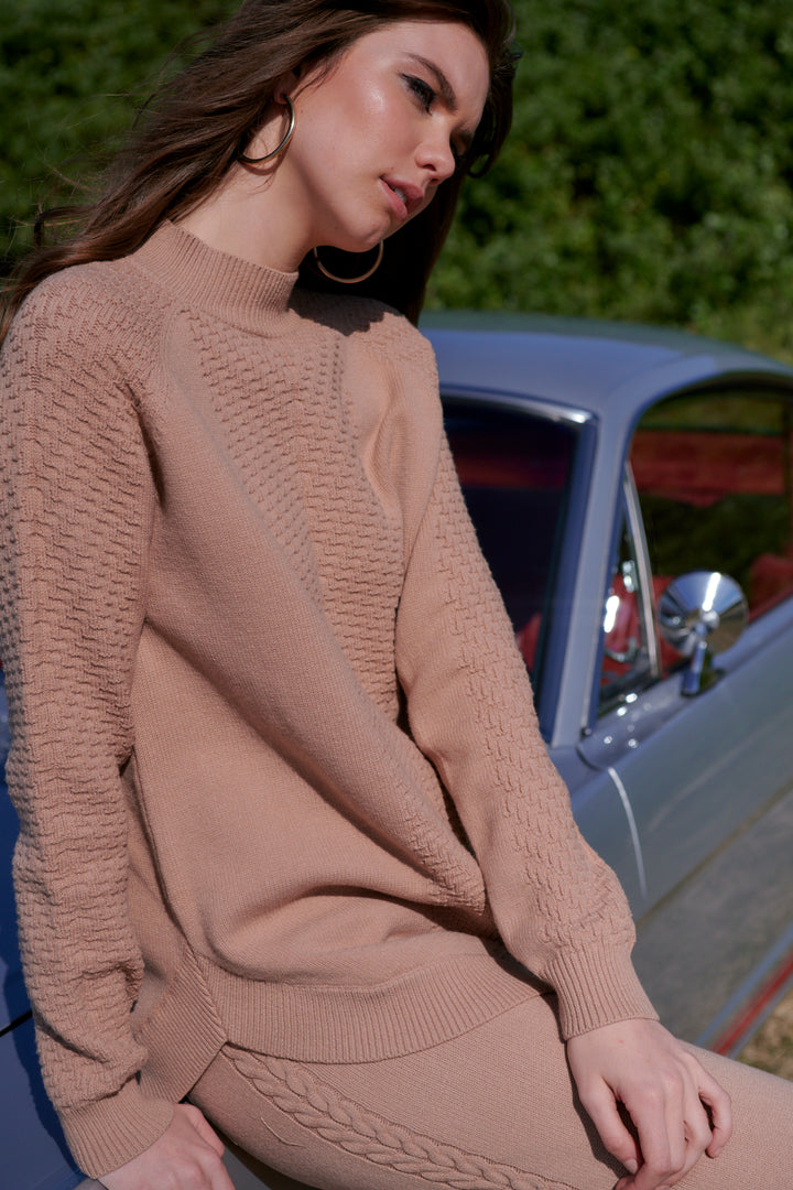 Nika Midi Skirt  Sand (SAMPLE)