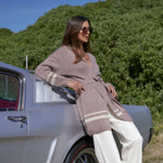 Load image into Gallery viewer, Nyla Cardigan  Dusty Rose &amp; Milk (SAMPLE)
