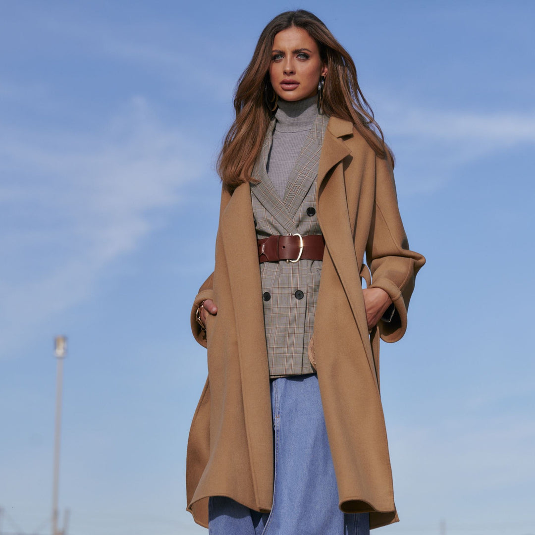 Nora Wool Coat  Camel