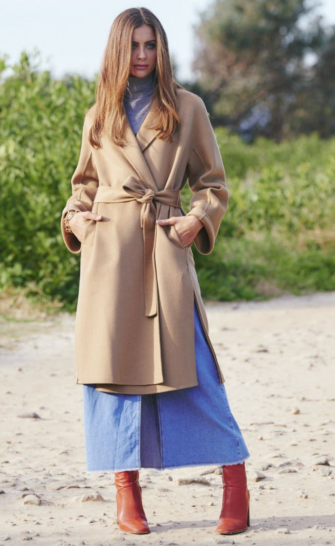Nora Wool Coat  Camel