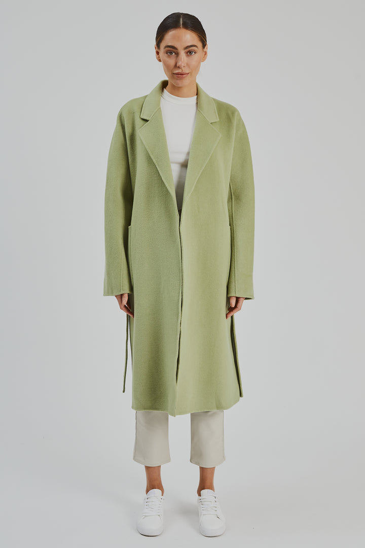 Celine Wool Coat Pistachio