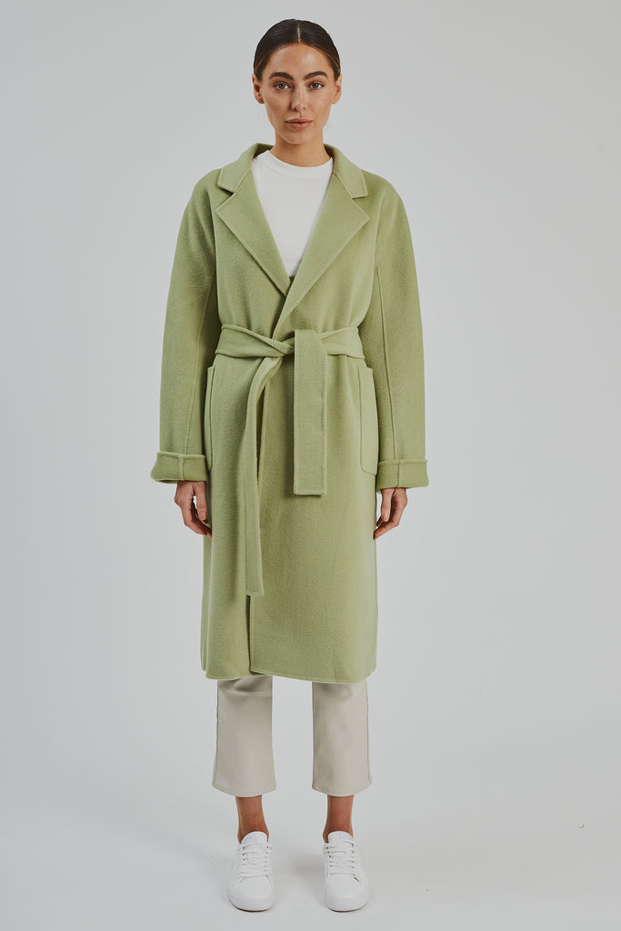 Celine Wool Coat Pistachio