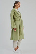 Load image into Gallery viewer, Celine Wool Coat Pistachio
