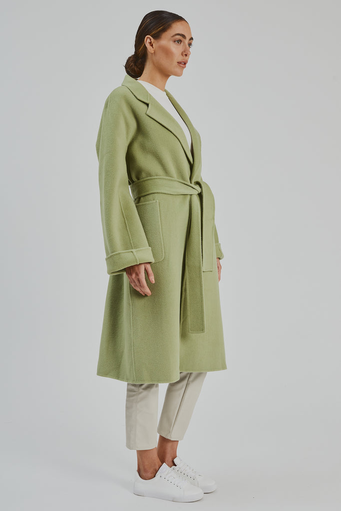 Celine Wool Coat Pistachio