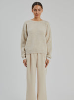 Load image into Gallery viewer, Reese Kid Mohair Sweater  Beige
