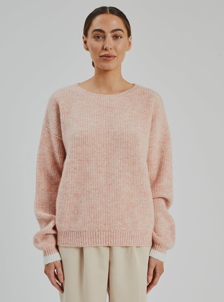 Reese Kid Mohair Sweater  Blush