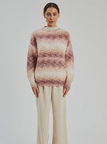 Load image into Gallery viewer, Freyer Ombre Knit  Taupe &amp; Bone
