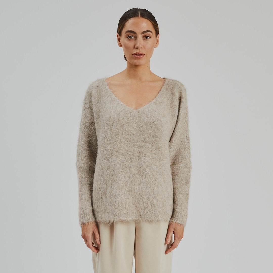 Elora Alpaca Knit Beige