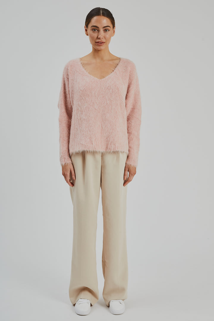 Elora Alpaca Knit Pink (SAMPLE)