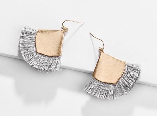 Fringe Tassel earrings triangle