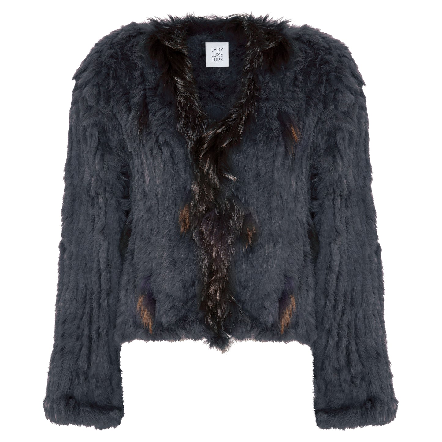Lady Luxe Furs Jacket Gunmetal – Birds of a Feather Couture