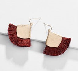 Fringe Tassel earrings triangle